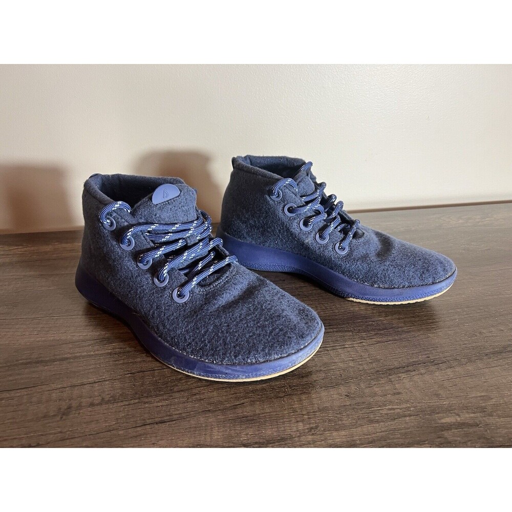 Allbirds Wool Runner-up Mizzles Hi Top Sneaker WRUM 0921 NV1 Navy Blue Womens 10